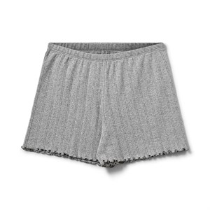 Sofie Schnoor Young - HaselSY Pointelle Shorts, Grey Melange